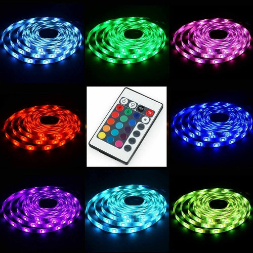 5V USB LED Strip Lights TV Back Light 5050 RGB Colour Changing with