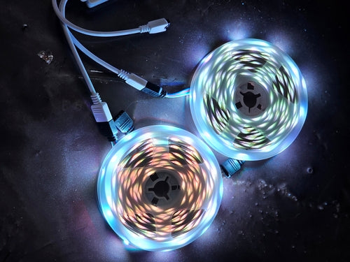 RGB LED Strip Lights – 32.8 Ft Color-Changing Light Kit with Remote