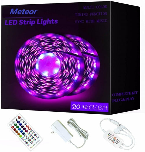 65.6ft/20m RGB LED Strip Lights Ultra-Long Color Changing Light Strip